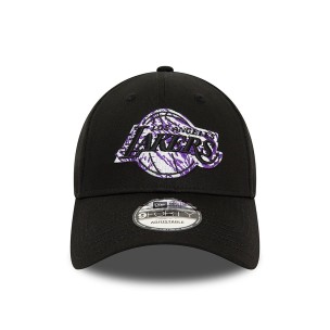 Αθλητικό Καπέλο New Era  LA Lakers NBA Infill Black 9FORTY Adjustable Cap 60434960