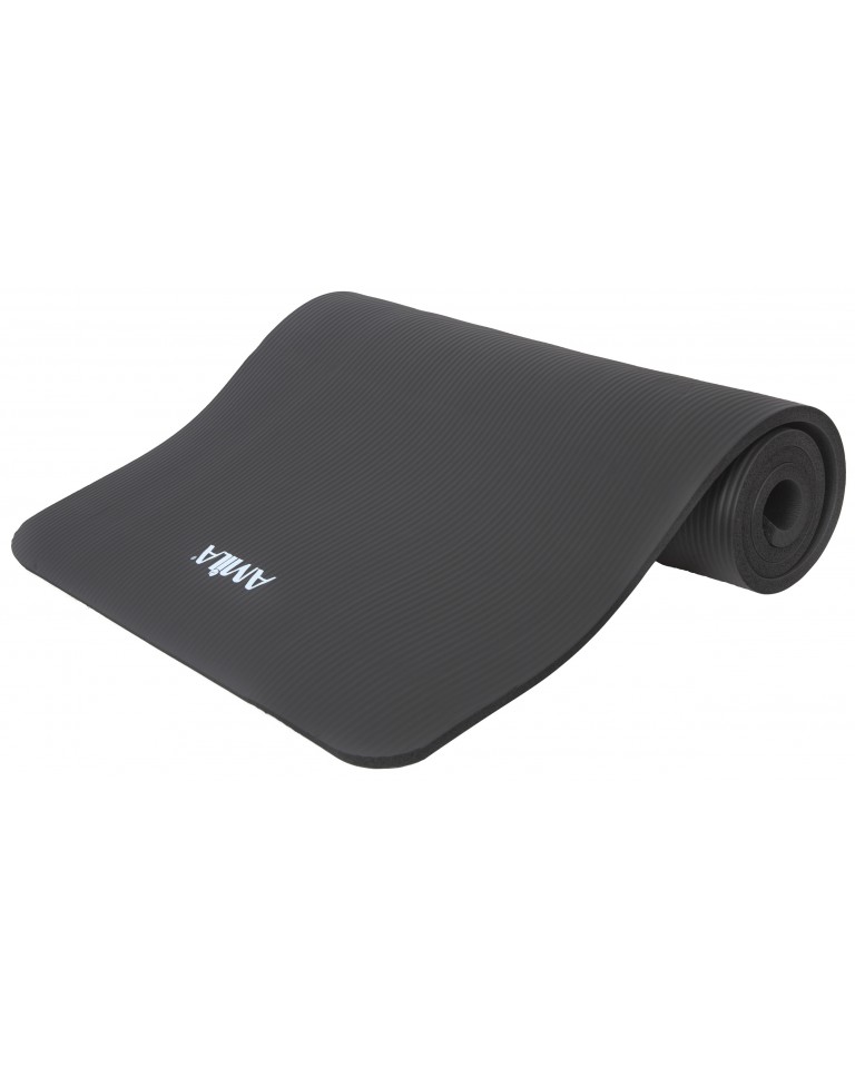 Στρώμα Γυμναστικής NBR 15mm 90Kg 183cm Μαύρο Amila 95910