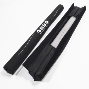 SCK μαξιλαράκια μεγάλα για τετράγωνες σχάρες οροφής 32'' σετ Μαύρα