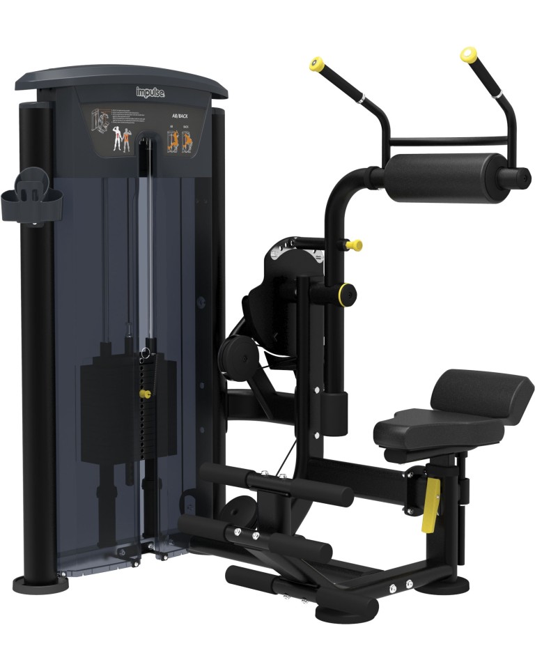 Μηχάνημα Κοιλιακών/Ραχιαίων Impulse Abdominal / Back Extension IT9534 (Μαύρο)