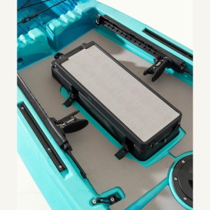 Oceanus 335 pedal-step μονοθέσιο καγιάκ με κάθισμα αλουμινίου SCK - Μπλε/Τυρκουάζ