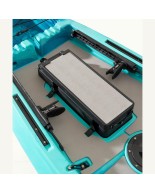 Oceanus 335 pedal-step μονοθέσιο καγιάκ με κάθισμα αλουμινίου SCK - Μπλε/Τυρκουάζ