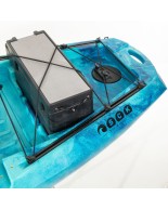 Oceanus 335 pedal-step μονοθέσιο καγιάκ με κάθισμα αλουμινίου SCK - Μπλε/Τυρκουάζ