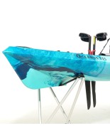 Oceanus 335 pedal-step μονοθέσιο καγιάκ με κάθισμα αλουμινίου SCK - Μπλε/Τυρκουάζ