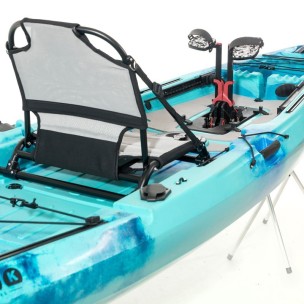 Oceanus 335 pedal-step μονοθέσιο καγιάκ με κάθισμα αλουμινίου SCK - Μπλε/Τυρκουάζ