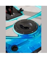 Oceanus 335 pedal-step μονοθέσιο καγιάκ με κάθισμα αλουμινίου SCK - Μπλε/Τυρκουάζ