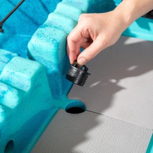 Μονοθέσιο καγιάκ με κάθισμα αλουμινίου SCK Oceanus 335 (Μπλε/Τυρκουάζ)