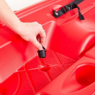 Μονοθέσιο Καγιάκ με Λευκή Γάστρα Sck Tipsy 254 (Κόκκινο-Άσπρο)