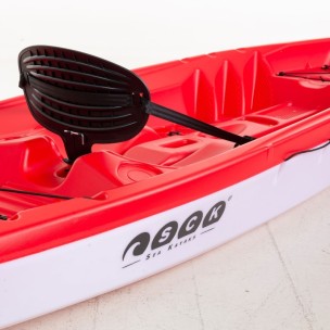 Μονοθέσιο Καγιάκ με Λευκή Γάστρα Sck Tipsy 254 (Κόκκινο-Άσπρο)