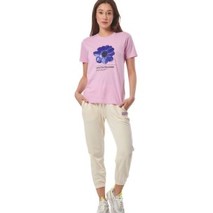 Γυναικείο Παντελόνι Φόρμας Body Action Women's High Waist Pants 021434-05 Εκρού