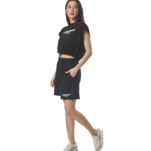 Γυναικείο Σόρτς Body Action Women's High Waisted Loose Fit Shorts 031422-01 Black