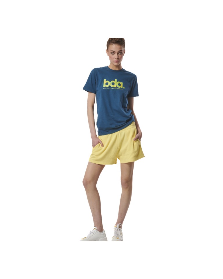Γυναικείο Σόρτς Body Action Women's Natural Dye Waffle Shorts 031430-09A Lemon Meringue