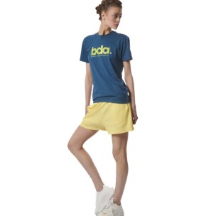 Γυναικείο Σόρτς Body Action Women's Natural Dye Waffle Shorts 031430-09A Lemon Meringue