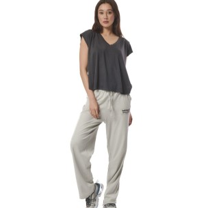 Γυναικείο T-Shirt Body Action Women's Dye Oversized Top 041422-03G Pearl Grey