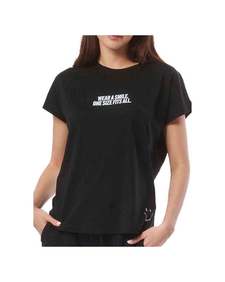 Γυναικείο T-Shirt Body Action Women's Relaxed Fit T-Shirt 051421-01 Black