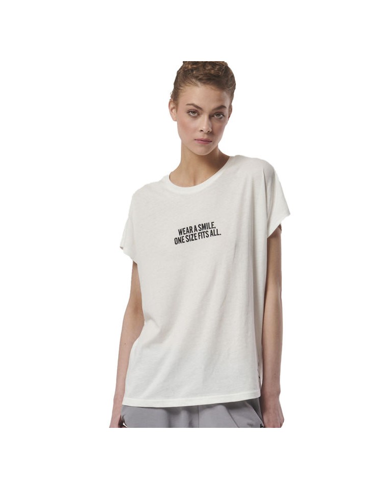 Γυναικείο T-Shirt Body Action Women's Relaxed Fit T-Shirt 051421-05 Antique White