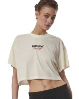 Γυναικείο T-Shirt Body Action Women's Cropped Lifestyle T-Shirt 051427-05A Snow White