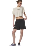 Γυναικείο T-Shirt Body Action Women's Cropped Lifestyle T-Shirt 051427-05A Snow White
