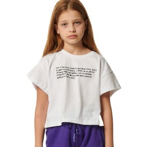 Παιδικό T-Shirt Body Action Girls Craphic Crop Tank 052404-02 White