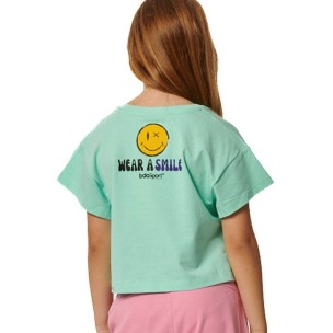 Παιδικό T-Shirt Body Action Girls Craphic Crop Tank 052404-07D Glass Green