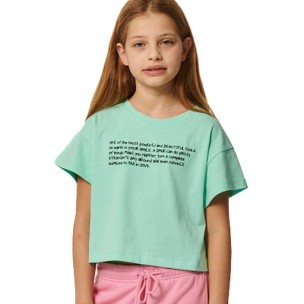 Παιδικό T-Shirt Body Action Girls Craphic Crop Tank 052404-07D Glass Green