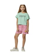 Παιδική Βερμούδα Body Action Girls French Terry Shorts 032403-12 Rosebloom Pink