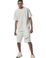 Ανδρική Βερμούδα Body Action Men's Tech Fleece Lifestyle Shorts 033423-05A Star White