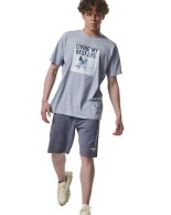 Ανδρικό T-Shirt Body Action Μen's Beach Lifestyle Graphic Tee 053431-04E Blue Blizzard