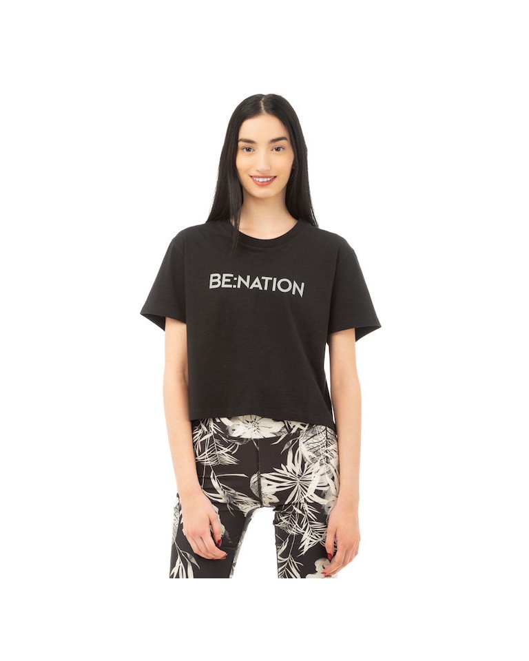 Γυναικείο T-Shirt Be Nation Women S/S Crop Top 05112403-01