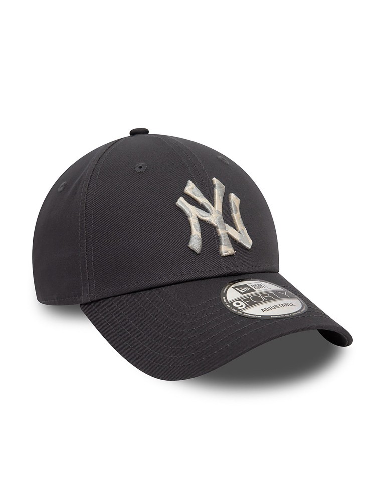 Αθλητικό Καπέλο New York Yankees Animal Infill Dark Grey 9FORTY Adjustable Cap 60503433