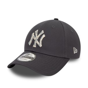 Αθλητικό Καπέλο New York Yankees Animal Infill Dark Grey 9FORTY Adjustable Cap 60503433
