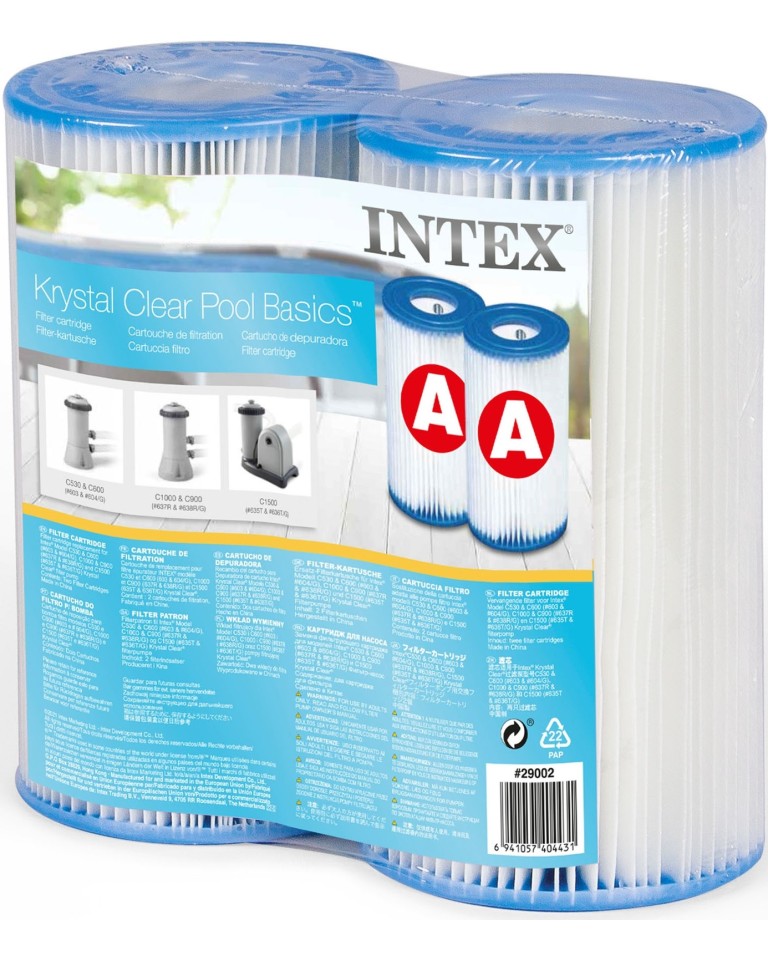 Φίλτρο Αντλίας Πισίνας (Twin Pack) Intex 29002