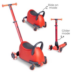 Yvolution YGlider Luna Πατίνι 5 σε 1 - Κόκκινο (53.101266)