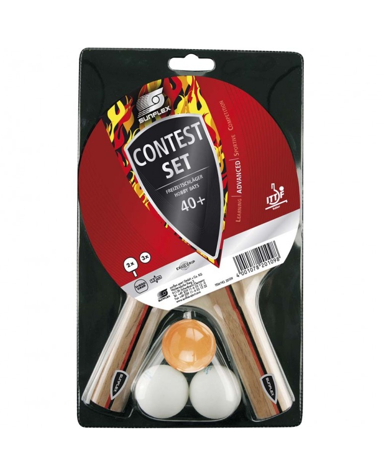 Σετ Ping Pong Sunflex Contest (2 ρακέτες + 3 μπαλάκια) 97231