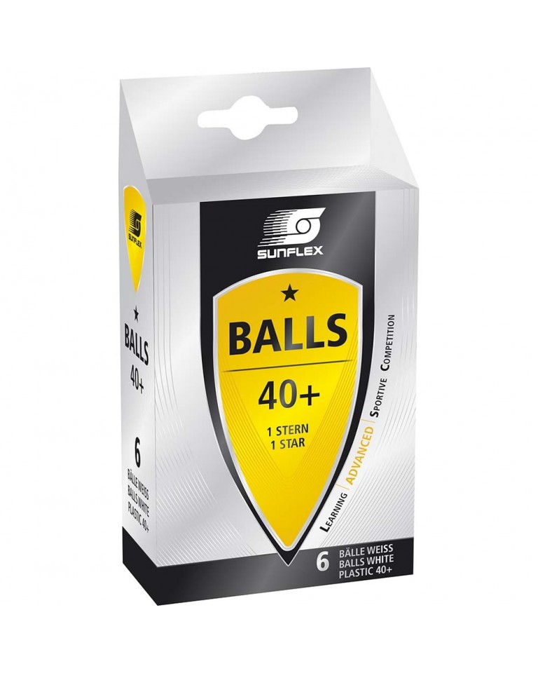 Μπαλάκια Ping Pong Sunflex Advanced PVC 6 Τεμάχια 97251