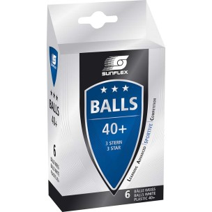 Μπαλάκια ping-pong sunflex 3ών αστέρων PVC (97252)