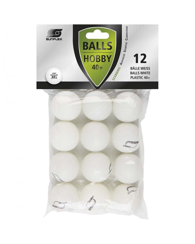 Μπαλάκια Ping Pong Sunflex Hobby PVC 12 Τεμάχια 97260