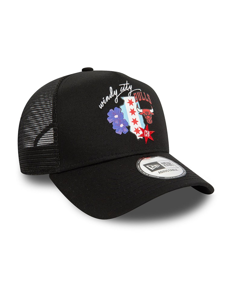 Αθλητικό Καπέλο Chicago Bulls NBA Team Logo Black A-Frame Trucker Cap 60503448