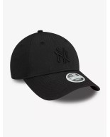 Αθλητικό Γυναικείο Καπέλο NEW ERA New York Yankees Womens Ruching Black 9FORTY Adjustable Cap 60503454