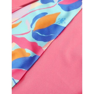Παιδική Μπλούζα Αντιηλιακή (UV)  Speedo Girls Printed Short Sleeve Suntop "Fandango Pink/Marine Blue" 117311-6773
