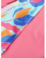 Παιδική Μπλούζα Αντιηλιακή (UV)  Speedo Girls Printed Short Sleeve Suntop "Fandango Pink/Marine Blue" 117311-6773