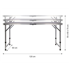 Σετ Τραπέζι Κάμπινγκ Inca Πτυσσόμενο Αλουμινίου σε Βαλιτσάκι ST-01 Μπλε