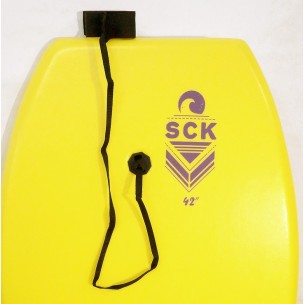 Σανίδα Bodyboard 42'' με leash καρπού SCK (Κίτρινο)