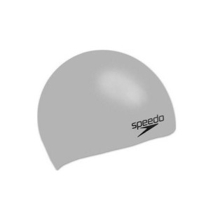 Σκουφάκι Κολύμβησης Ενηλίκων από Σιλικόνη Speedo Plain Moulded Silicone Cap 70984-9086 (Γκρί)