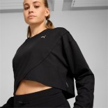 Γυναικείο Φούτερ Puma Cloudspun Crossover Crew Short 525879-01