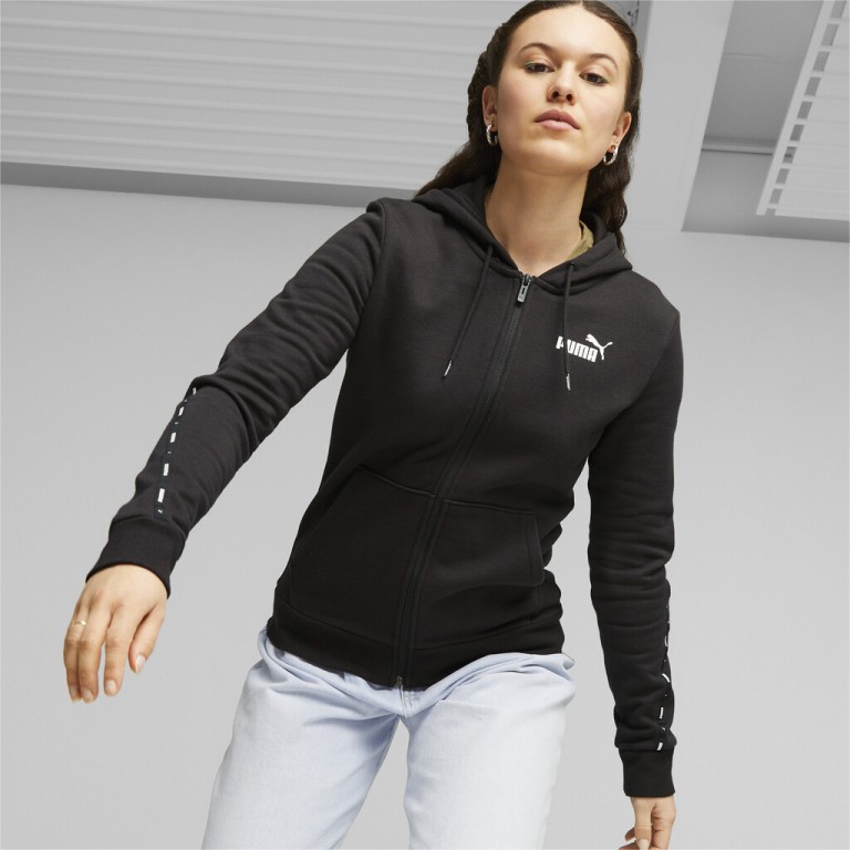 Γυναικεία Ζακέτα με Κουκούλα Puma ESS Tape FZ Hoodie FL 675997-01