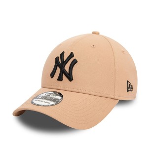 Αθλητικό Καπέλο New York Yankees League Essential Beige 39THIRTY Stretch Fit Cap 60565112