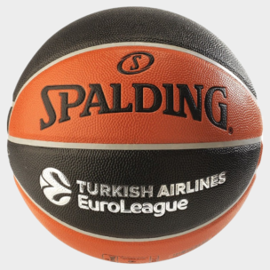 Μπάλα Μπάσκετ Spalding TF 500 Euroleague Official Replica 77 101Z1 (Size 7/Outdoor / Indoor)