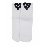Γυναικείες Κάλτσες Puma Women Heart Logo Short Crew 2P 701230252-001