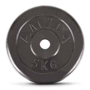 Δίσκοι μαντέμι με λαστιχένια επένδυση 5kg Amila 44434